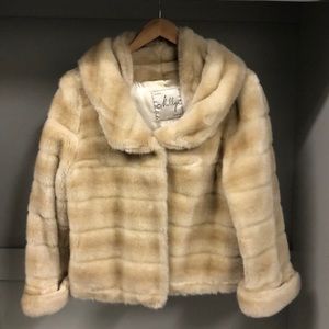 Fake fur jacket.